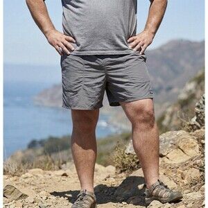 Patagonia Baggies Mens Lined XXL 6" Inseam Gray